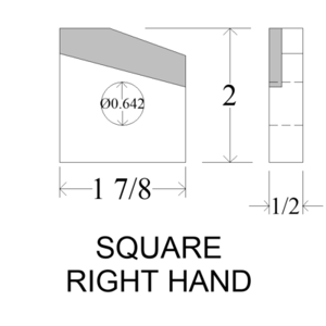 Right Hand Square Debarker Tips