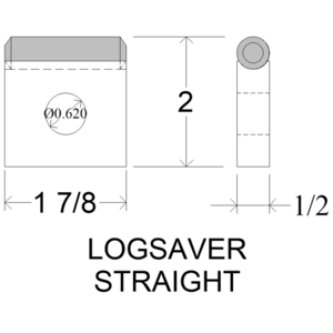 Logsaver Straight Square Debarker Tips