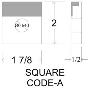 Straight - Code A Double Carbide Square Debarker Tips