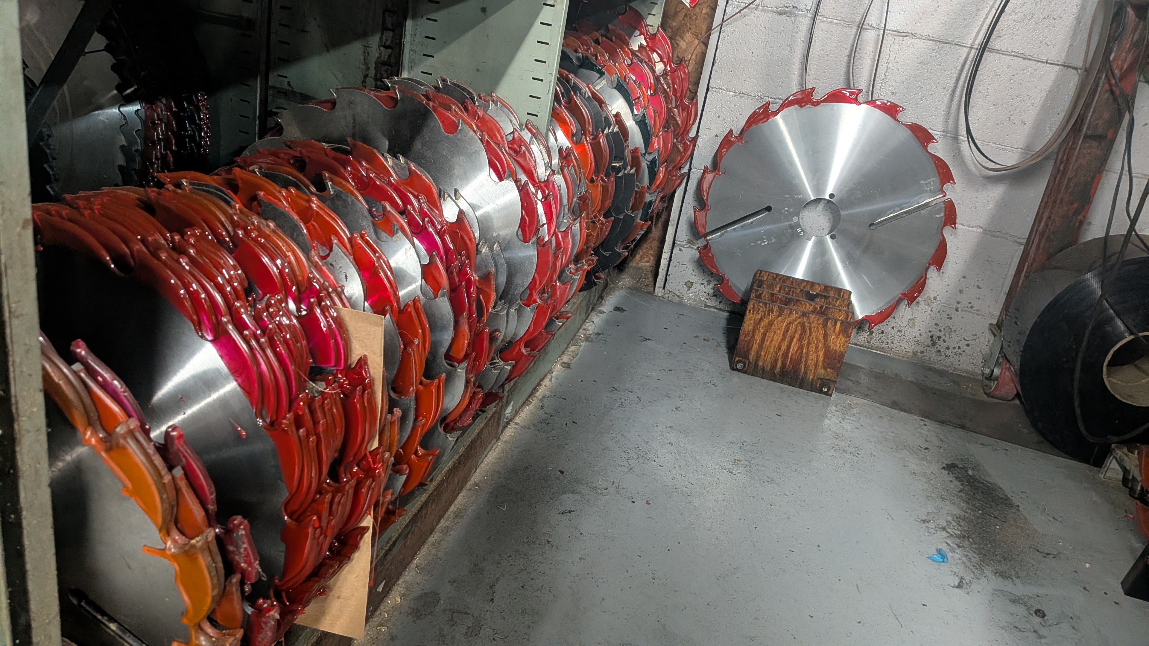 Red plastic coating protection